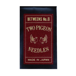 日本进口双鸠牌加硬短针金尾手缝针 缝双面呢羊绒大衣手工缝衣针