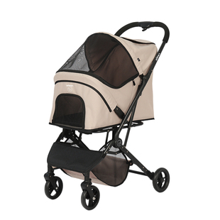 Qppet宠物推车轻便可折叠 一键收车狗狗推车中小型犬猫外出手推车