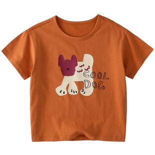 【100%棉+抗菌】棉花堂童装男童短袖t恤儿童纯棉夏装新款女童上衣