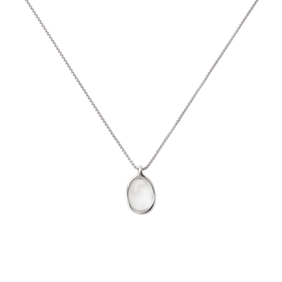 EWEST 新款时序露珠水晶项链女项坠透明小众吊坠颈链轻奢锁骨链