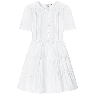 TeenieWeenie小熊女装连衣裙2025年夏季新款气质少女感学院风裙子