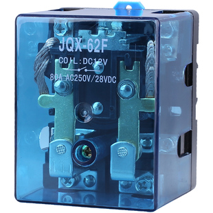JQX-62F220v中间24v接触器80A 120A直流电磁电流小型大功率继电器