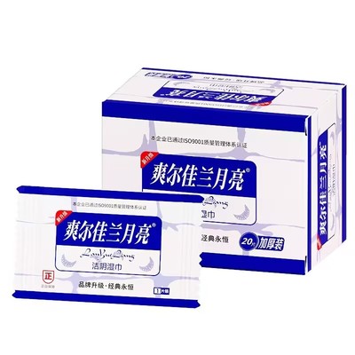 便携式杀菌消毒盒装洁阴湿巾