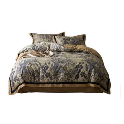 美式轻奢100S全棉加厚磨毛四件套