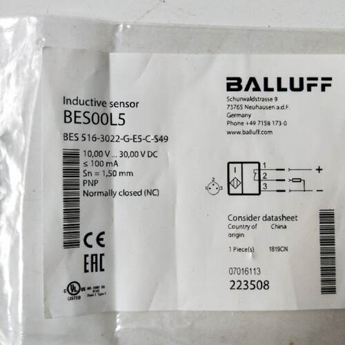 议价全新正品巴鲁夫 BES 516-3022-G-E5-C-S49 BES00L5 现货