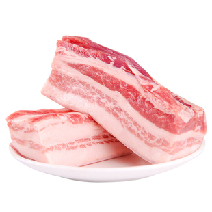 【松林】冷鲜肉新鲜田园富硒猪肉五花肉500克/盒 满150顺丰包邮