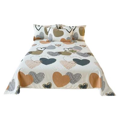 2025新款纯棉床单100全棉三件套