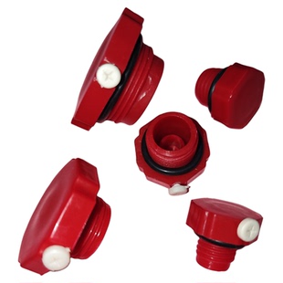 减速机透气帽变速机加油盖塑料通气帽换气帽油孔塞头堵头红色