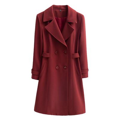 200斤胖妈妈春秋外套中长款风衣