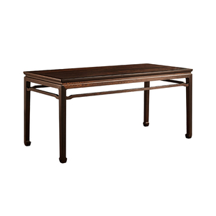 蕴秀阁红木书桌紫光檀明式书画案仿古马蹄腿写字台简约传统书法桌