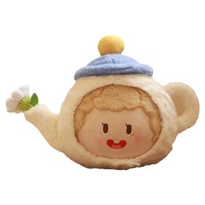 轮子小马露露派小雏菊茶壶抱枕女生睡觉专用可爱靠垫头戴公仔礼物