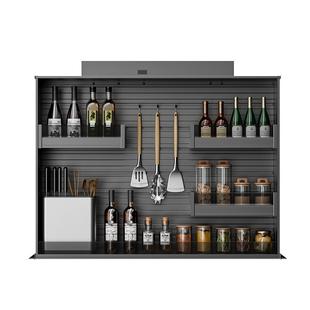 厨房吊柜电动升降拉篮智能语音触控自动垂直下拉式调味料橱柜拉篮