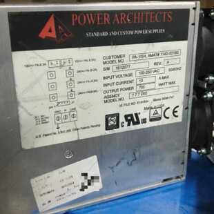 POWER ARCHITECTS PA-1154电源，型号A—议价