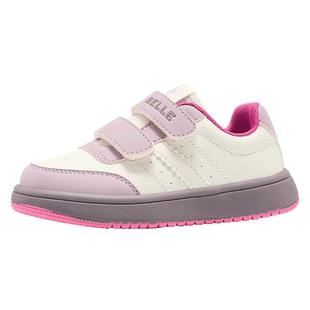 百丽童鞋女童低帮板鞋运动鞋男童魔术贴时尚百搭潮流休闲中大童鞋