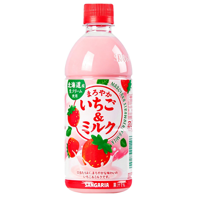 日本进口三佳利甜牛乳草莓哈密瓜
