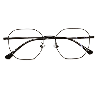 近视眼镜多边形金丝专业可配有度数镜片素颜神器超轻钛架眼睛框架