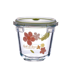 饭盒微波炉樱花保鲜盒带盖子保鲜碗家用密封ins上班带饭餐盒便当