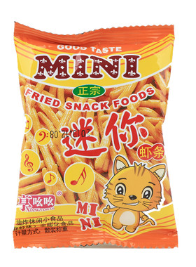 享吆吆迷你虾条散装膨化零食
