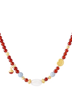 【何运晨同款】宝得意马年系列东风摇曳金铃项链吊坠百搭生日礼物