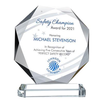 定制医生感谢光荣退休水晶奖杯