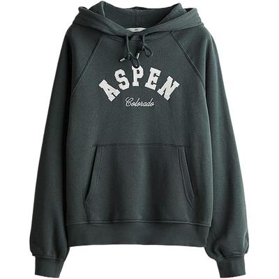 HM女装卫衣时尚休闲时尚保暖内搭套头美式连帽衫打底衫1261415