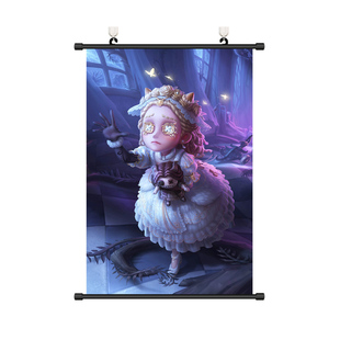 小女孩虚妄挂画海报第五人格周边恶之源石榴蝶欧律狄刻卧室装饰画
