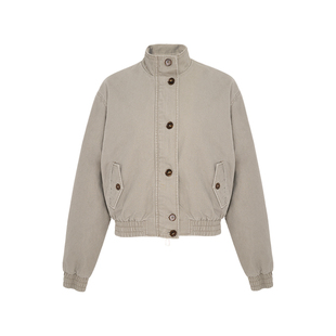 LEIYU LABS立领工装外套女夹克2026新款伐木装短款酷飒风派克服