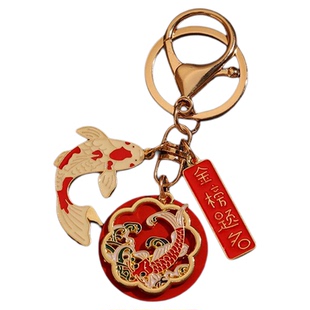 【杭州灵隐】锦鲤逢考必过金榜题名鱼跃龙门上岸礼物钥匙扣挂件