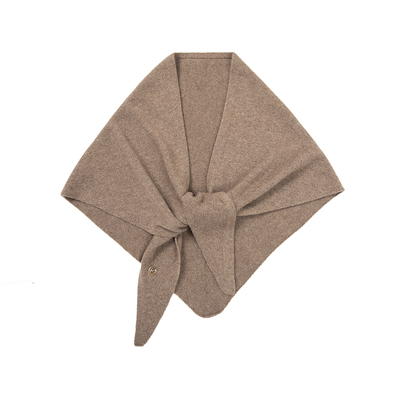 FANCET山羊绒披肩女秋冬季羊毛围巾百搭高级感三角巾送女朋友礼物