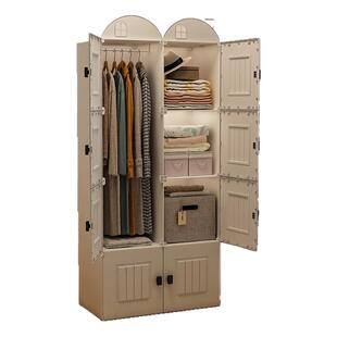 衣柜卧室家用出租房用2026新款爆款小型儿童收纳柜子简易组装衣橱