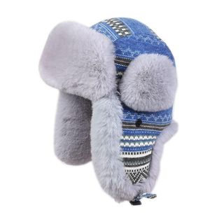 VISON 亲子雷锋帽东北防寒棉帽子冬季户外帽儿童护耳骑车滑雪男女