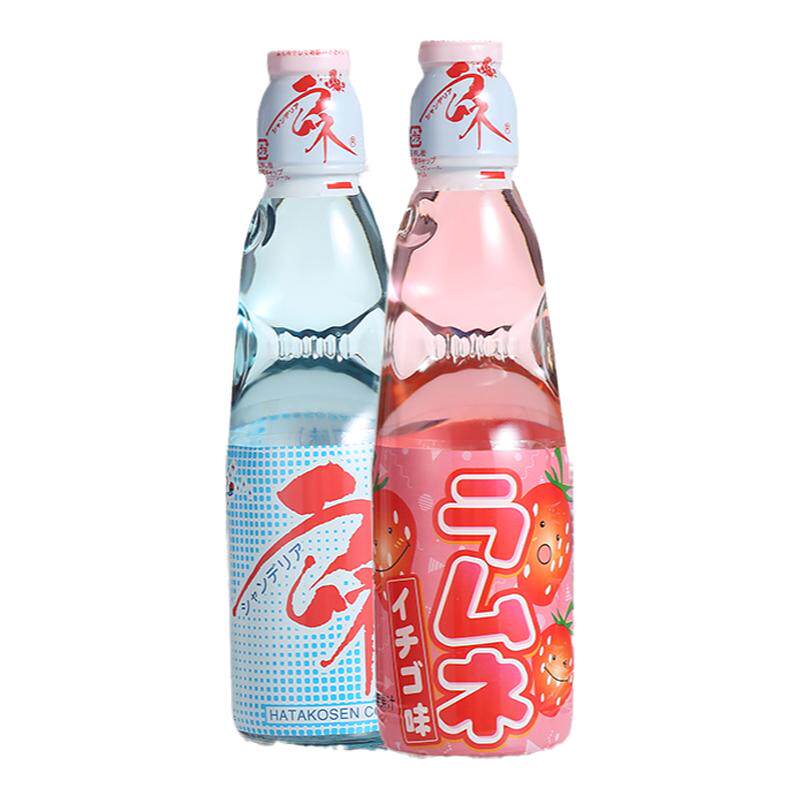 日本网红饮料原装进口HATA哈达波子汽水哈塔弹珠汽水200g整箱30瓶