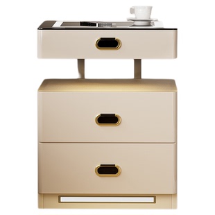 【送货上门】虎牌智能床头柜保险柜一体家用简约现代无线充电保管箱指纹wifi远程密码隐藏式床边柜防盗保险柜