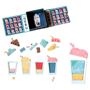 londji奶昔摇摇乐小小桌游儿童益智玩具专注快速反应便携游戏5岁+