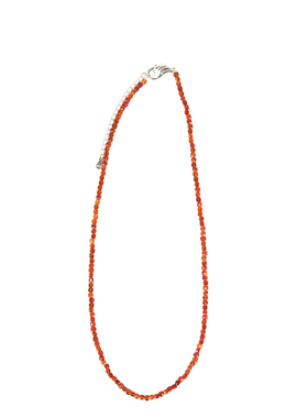 红玛瑙项链925银新年项链礼物