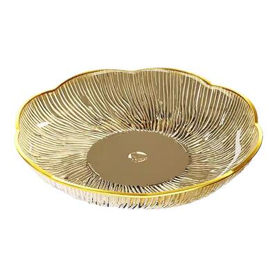 零食加厚盘小吃吐骨头盘碟家用备菜盘餐桌垃圾渣盘碟子网红水果盘