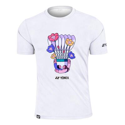 官方正品尤尼克斯羽毛球服男女YOBC4049CR遇见生活系列纪念衫