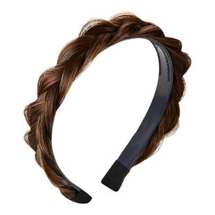 麻花辫假发发箍女网红新款鱼骨辫头箍压发防滑编发辫子显脸小发卡