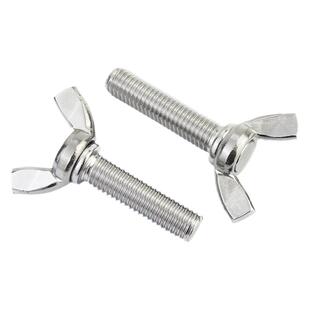 金超304/201/316不锈钢蝶形螺丝蝴蝶型羊角元宝手拧螺栓M3M4-M12