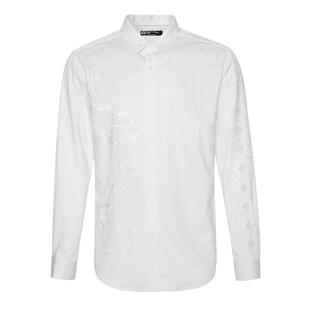 ANDREW MACKENZIE意大利男装峥嵘系列镂空长袖衬衫551242212501