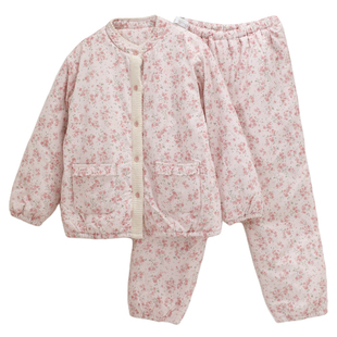 富朵冬季月子服加绒加厚保暖产后孕妇睡衣夹棉棉袄冬天怀孕家居服