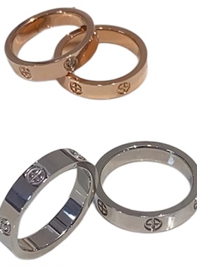 钛钢食指戒指小众设计不掉色冷淡风网红ins个性男女情侣指环