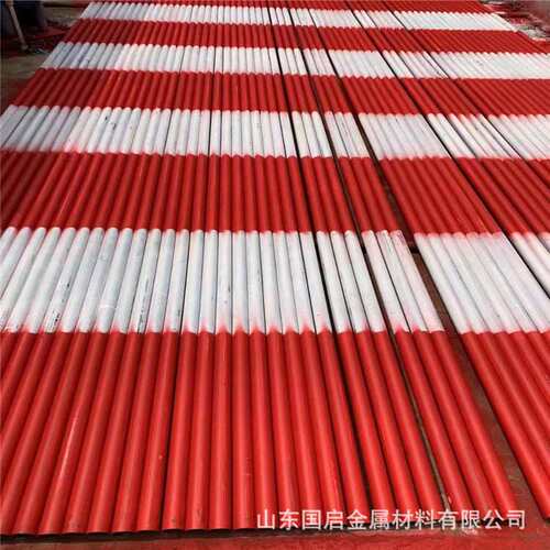 6米红白漆钢管警示杆42*3架子管建筑外墙架杆管扣件厂家工地专用