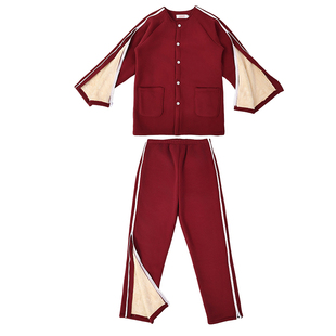 秋冬卧床瘫痪老人护理服术后骨折病人衣服方便易穿脱康复服加绒