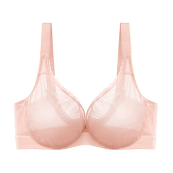 Comfit超薄蕾丝单层围大码内衣女