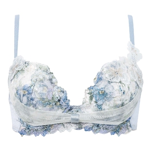 华歌尔Wacoal内衣女聚拢集中收副乳防外扩日系蕾丝刺绣性感文胸罩