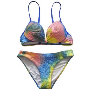 聚拢性感钢托泳装韩版温泉大胸显瘦钢圈比基尼小胸加厚比坚尼泳衣