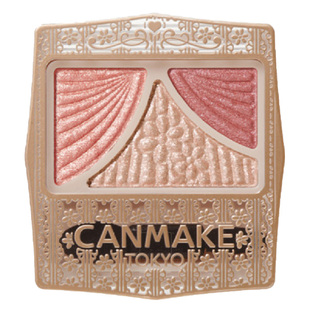 CANMAKE/井田日本蝴蝶结三色眼影盘11/12闪粉珠光大地色综合面部