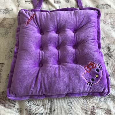 冬季毛绒保暖儿童坐垫中小学生教室方形餐凳子椅子垫学校坐垫35CM