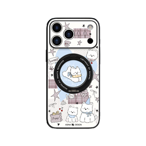 西高地日记适用iphone17手机壳卡通磁吸17Promax防摔ip13高级可折叠14Pro旋转带支架一体壳15/16好看外壳Ho3